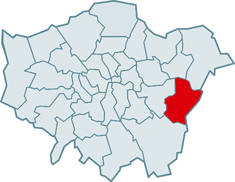 barking and dagenham map