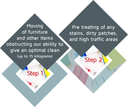 carpet clean steps