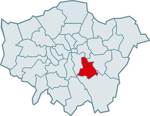 barking and dagenham map